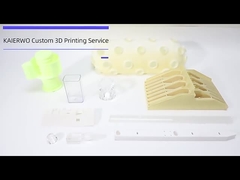 白い3Dプリント部品 表面が滑らかな仕上げ